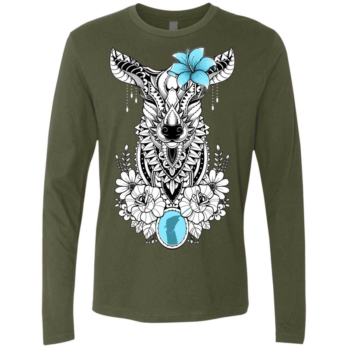 T-Shirts Military Green / S Lily Men's Premium Long Sleeve