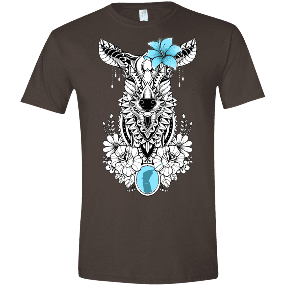 T-Shirts Dark Chocolate / S Lily Men's Semi-Fitted Softstyle