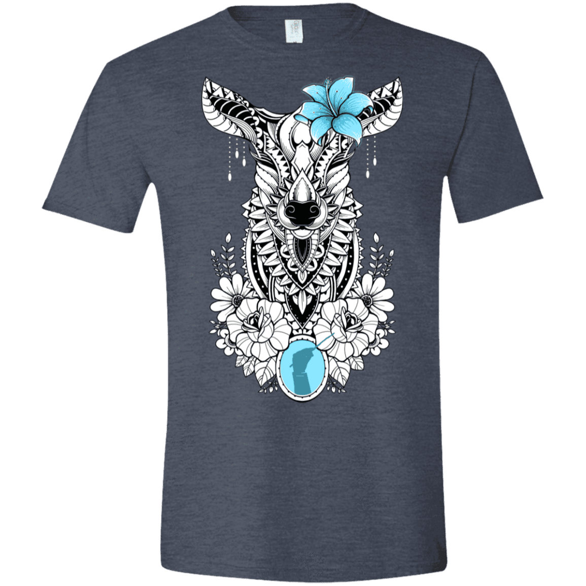 T-Shirts Heather Navy / S Lily Men's Semi-Fitted Softstyle