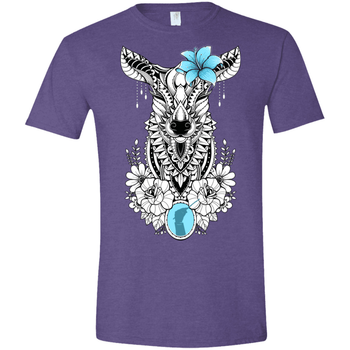 T-Shirts Heather Purple / S Lily Men's Semi-Fitted Softstyle