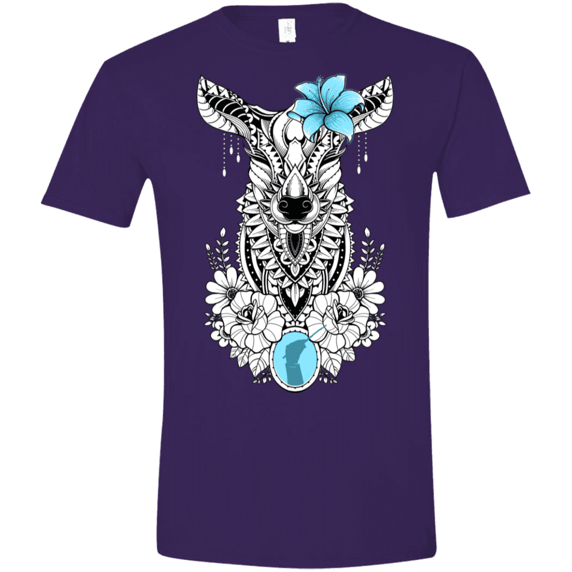 T-Shirts Purple / S Lily Men's Semi-Fitted Softstyle