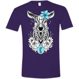 T-Shirts Purple / S Lily Men's Semi-Fitted Softstyle