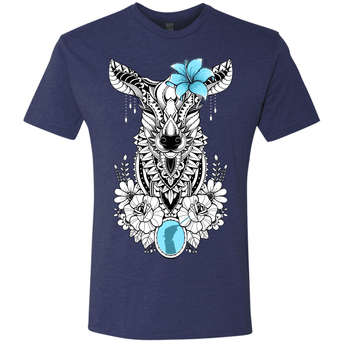 T-Shirts Vintage Navy / S Lily Men's Triblend T-Shirt