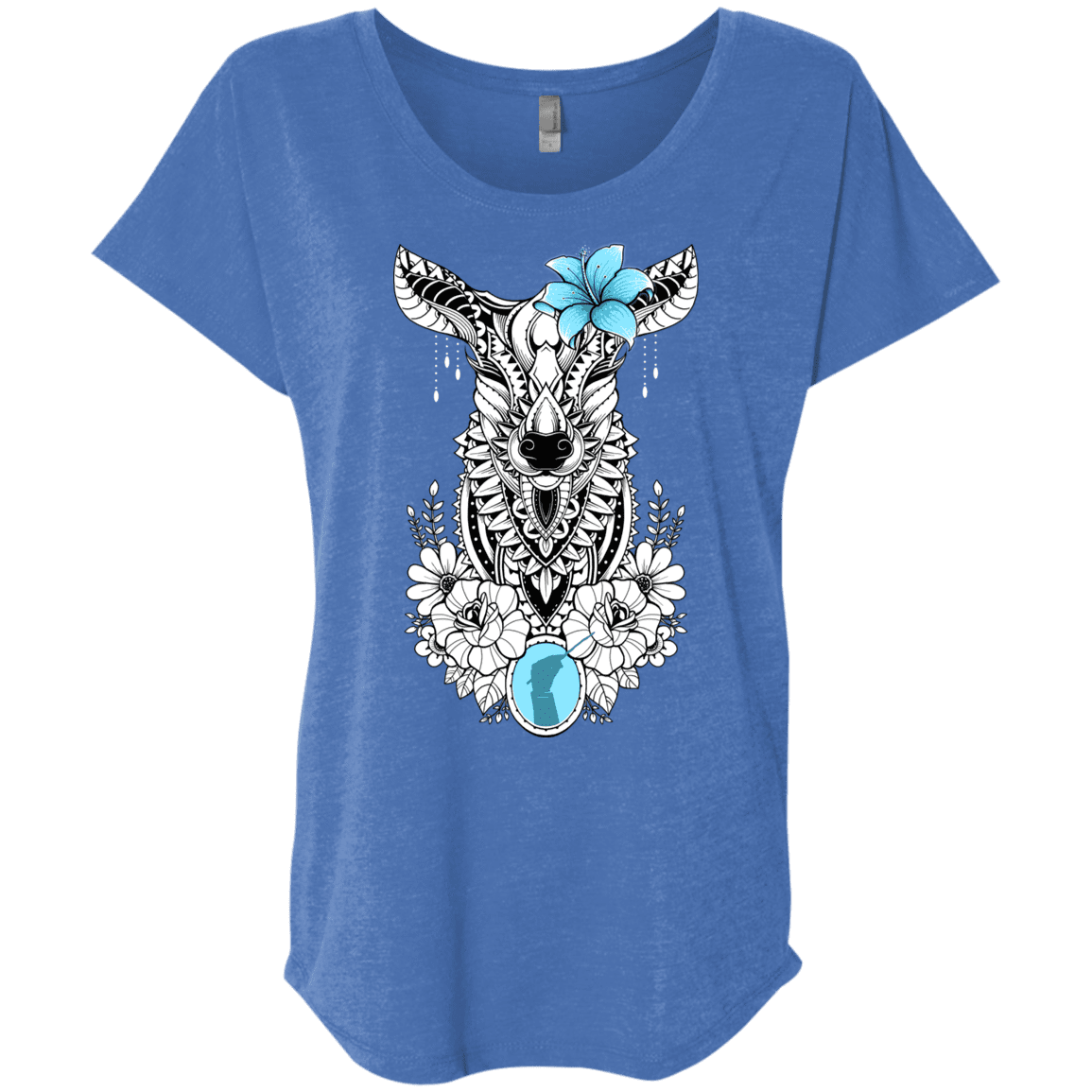 T-Shirts Vintage Royal / X-Small Lily Triblend Dolman Sleeve