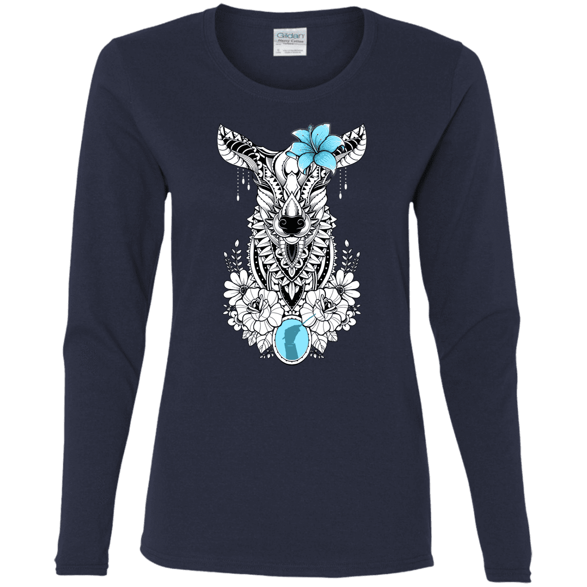 T-Shirts Navy / S Lily Women's Long Sleeve T-Shirt