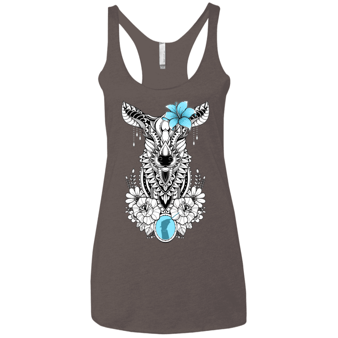 T-Shirts Macchiato / X-Small Lily Women's Triblend Racerback Tank