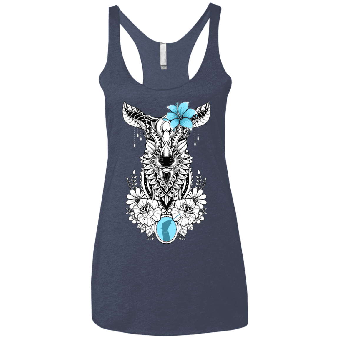 T-Shirts Vintage Navy / X-Small Lily Women's Triblend Racerback Tank