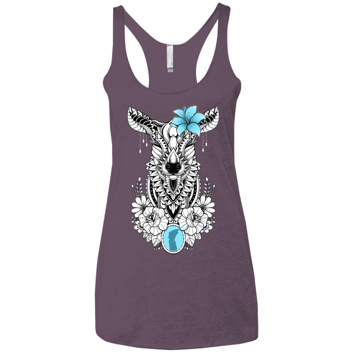 T-Shirts Vintage Purple / X-Small Lily Women's Triblend Racerback Tank