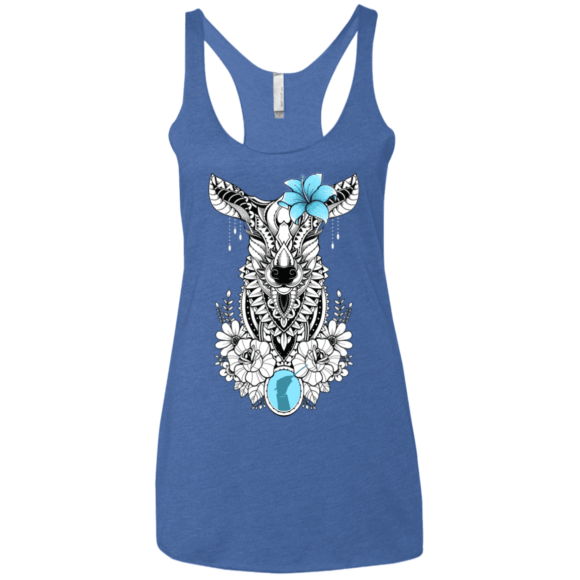 T-Shirts Vintage Royal / X-Small Lily Women's Triblend Racerback Tank