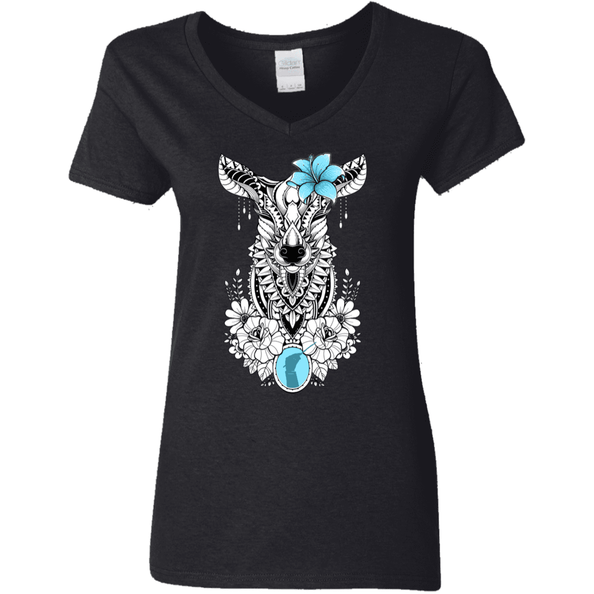 T-Shirts Black / S Lily Women's V-Neck T-Shirt