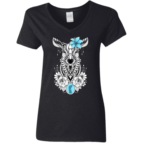 T-Shirts Black / S Lily Women's V-Neck T-Shirt