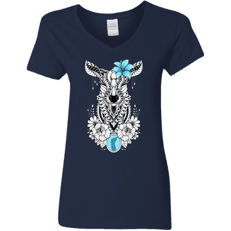 T-Shirts Navy / S Lily Women's V-Neck T-Shirt