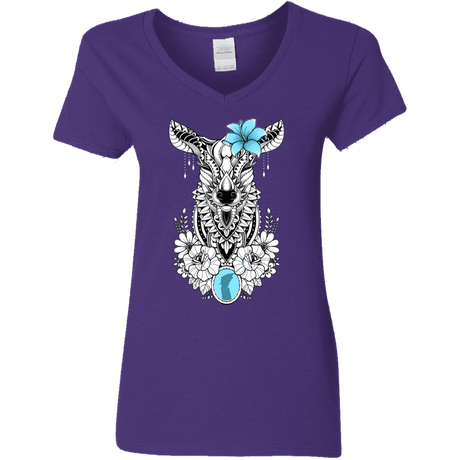 T-Shirts Purple / S Lily Women's V-Neck T-Shirt