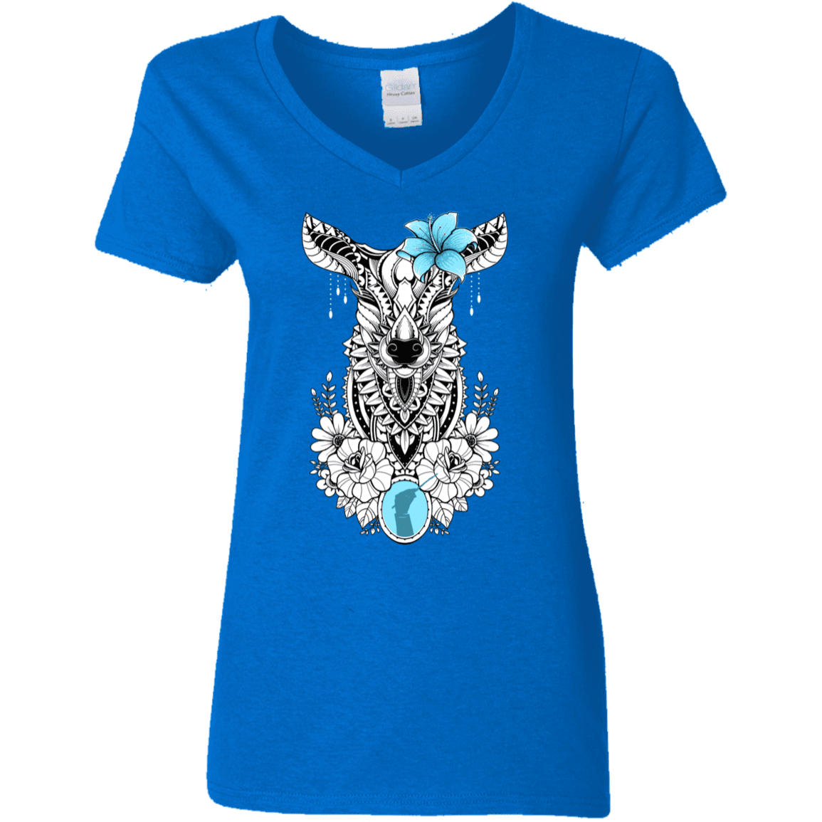 T-Shirts Royal / S Lily Women's V-Neck T-Shirt