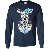 T-Shirts Navy / YS Lily Youth Long Sleeve T-Shirt