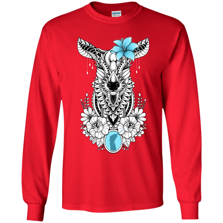 T-Shirts Red / YS Lily Youth Long Sleeve T-Shirt