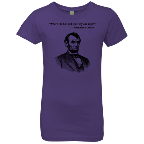 T-Shirts Purple Rush / YXS Lincoln car keys Girls Premium T-Shirt