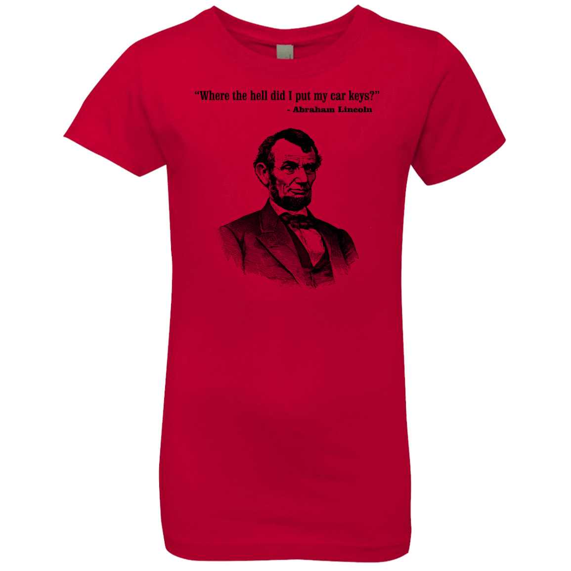 T-Shirts Red / YXS Lincoln car keys Girls Premium T-Shirt