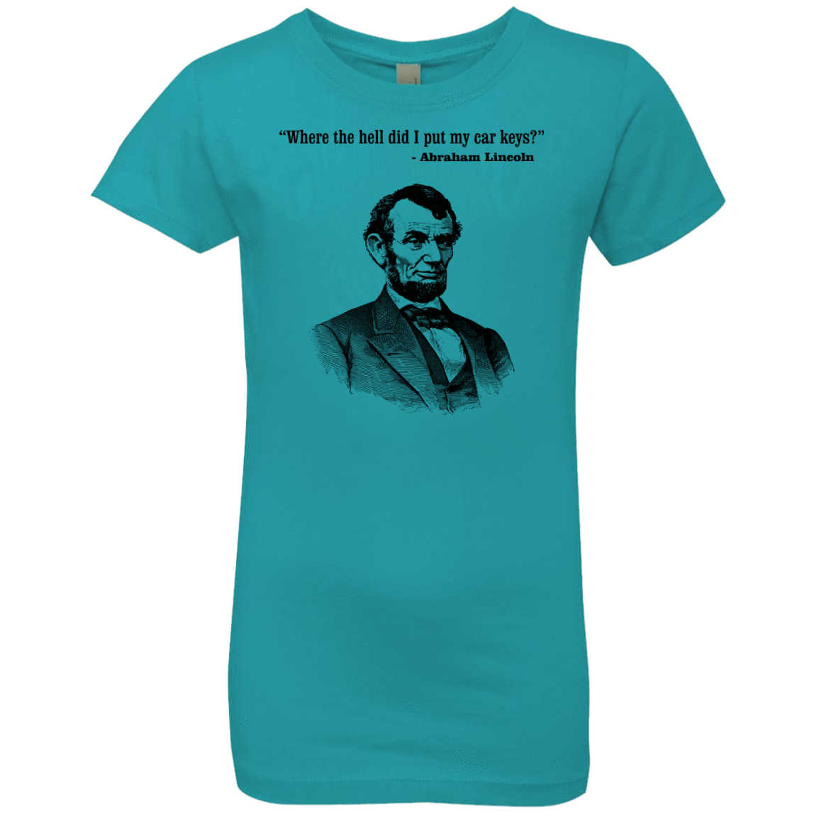 T-Shirts Tahiti Blue / YXS Lincoln car keys Girls Premium T-Shirt