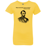 T-Shirts Vibrant Yellow / YXS Lincoln car keys Girls Premium T-Shirt