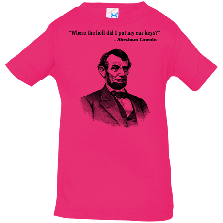 T-Shirts Hot Pink / 6 Months Lincoln car keys Infant Premium T-Shirt