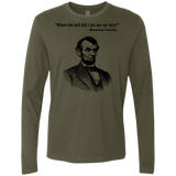 T-Shirts Military Green / Small Lincoln car keys Men's Premium Long Sleeve