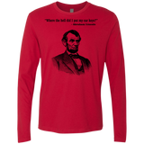 T-Shirts Red / Small Lincoln car keys Men's Premium Long Sleeve