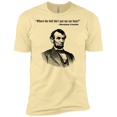T-Shirts Banana Cream / X-Small Lincoln car keys Men's Premium T-Shirt