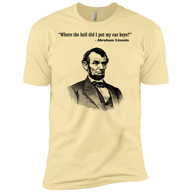 T-Shirts Banana Cream / X-Small Lincoln car keys Men's Premium T-Shirt