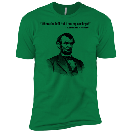T-Shirts Kelly Green / X-Small Lincoln car keys Men's Premium T-Shirt