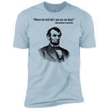 T-Shirts Light Blue / X-Small Lincoln car keys Men's Premium T-Shirt