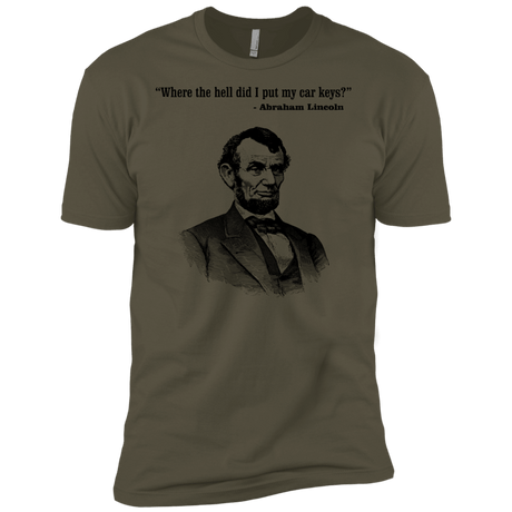 T-Shirts Military Green / X-Small Lincoln car keys Men's Premium T-Shirt