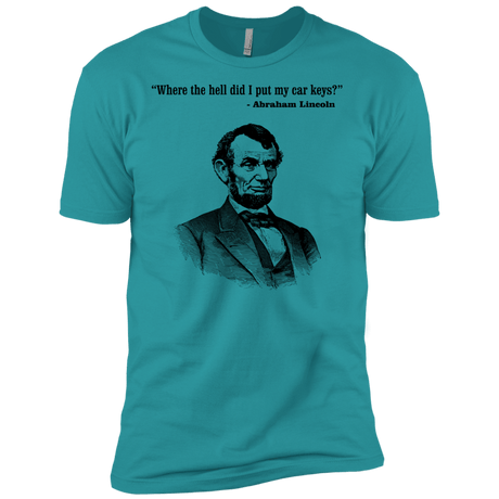 T-Shirts Tahiti Blue / X-Small Lincoln car keys Men's Premium T-Shirt