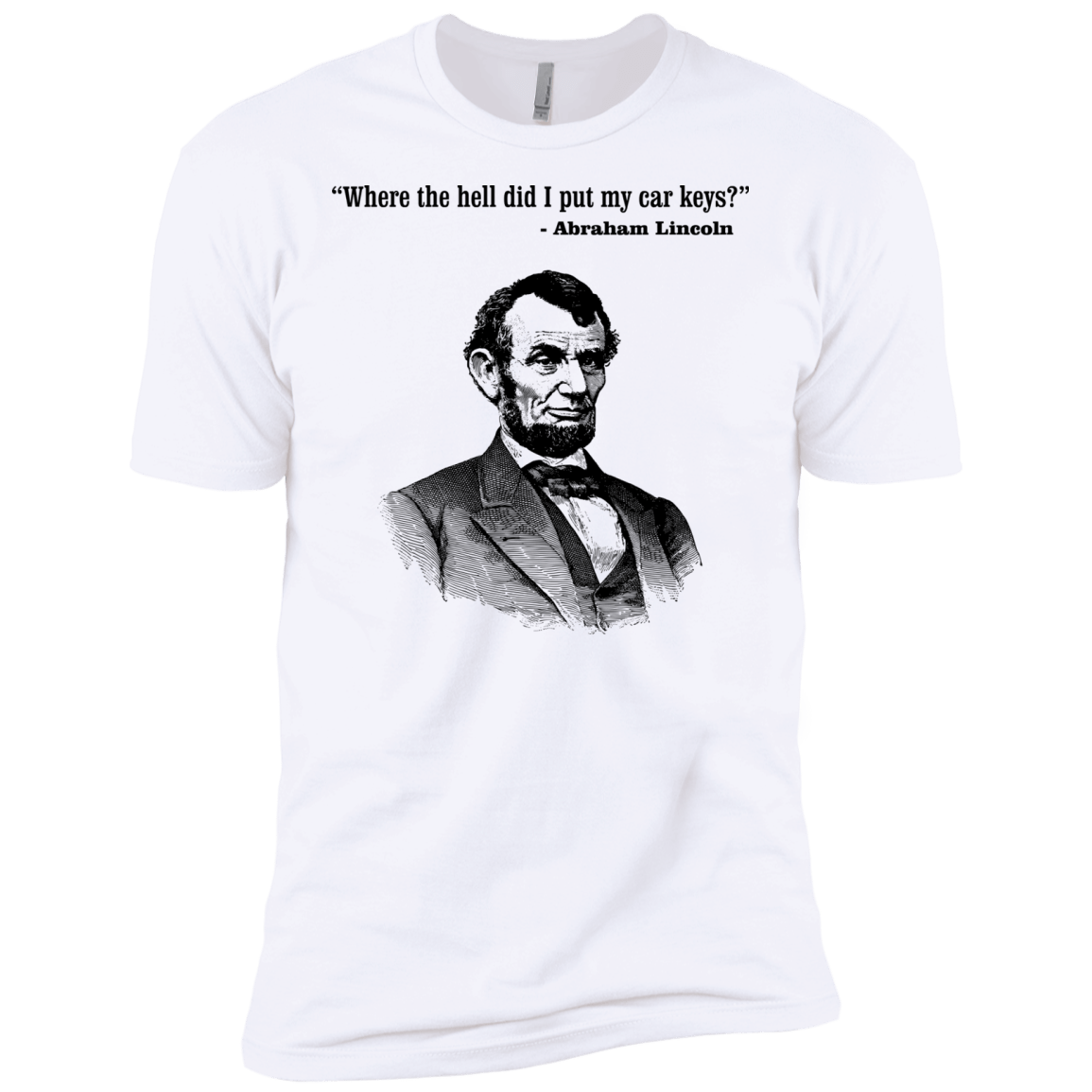 T-Shirts White / X-Small Lincoln car keys Men's Premium T-Shirt