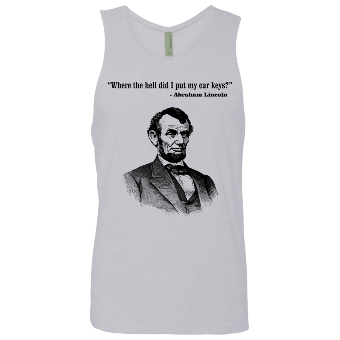 T-Shirts Heather Grey / Small Lincoln car keys Men's Premium Tank Top