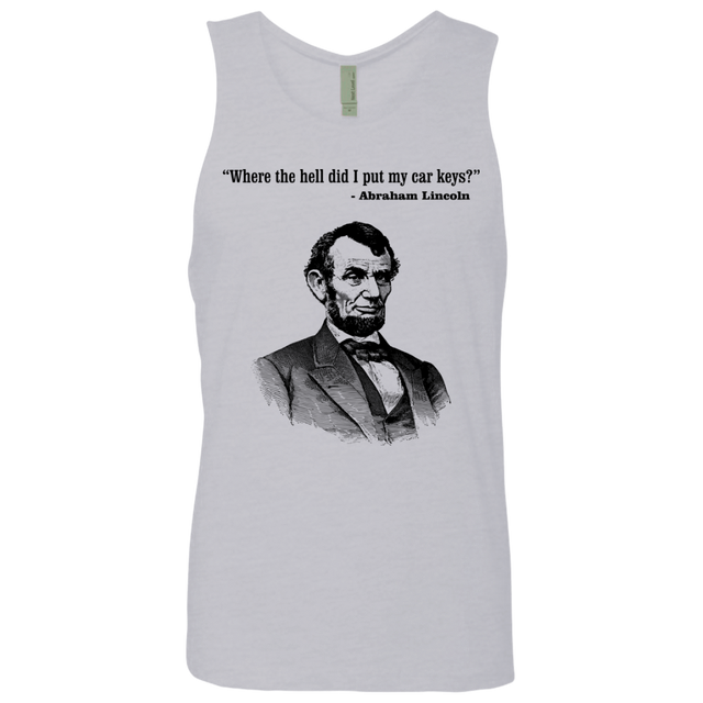 T-Shirts Heather Grey / Small Lincoln car keys Men's Premium Tank Top