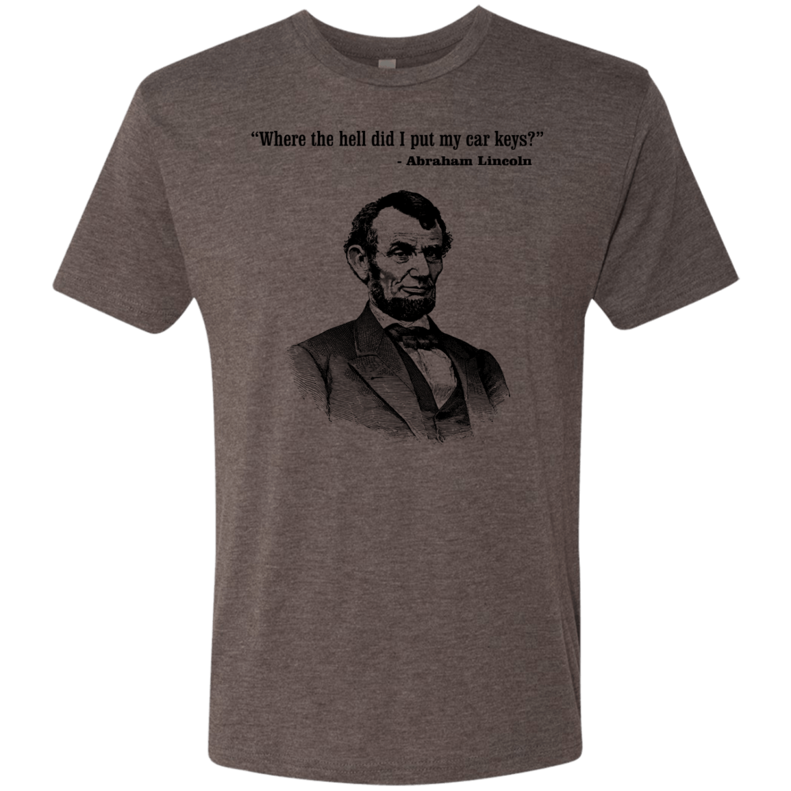 T-Shirts Macchiato / Small Lincoln car keys Men's Triblend T-Shirt