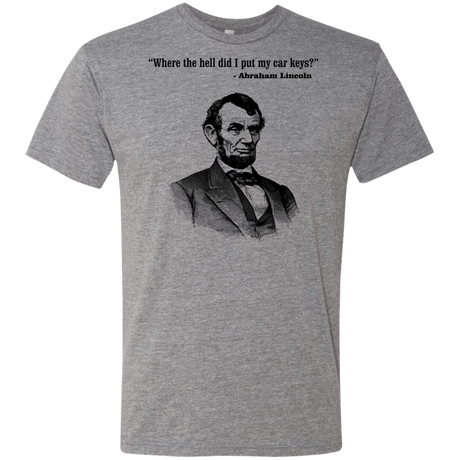 T-Shirts Premium Heather / Small Lincoln car keys Men's Triblend T-Shirt