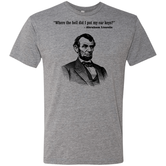 T-Shirts Premium Heather / Small Lincoln car keys Men's Triblend T-Shirt