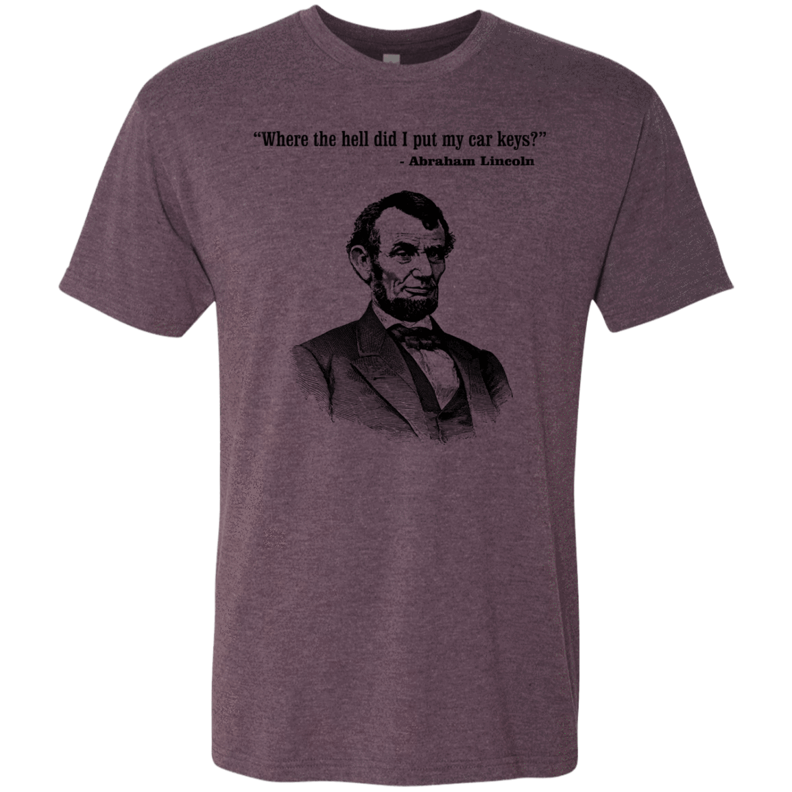 T-Shirts Vintage Purple / Small Lincoln car keys Men's Triblend T-Shirt