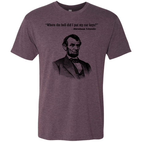 T-Shirts Vintage Purple / Small Lincoln car keys Men's Triblend T-Shirt
