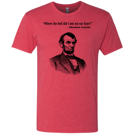 T-Shirts Vintage Red / Small Lincoln car keys Men's Triblend T-Shirt