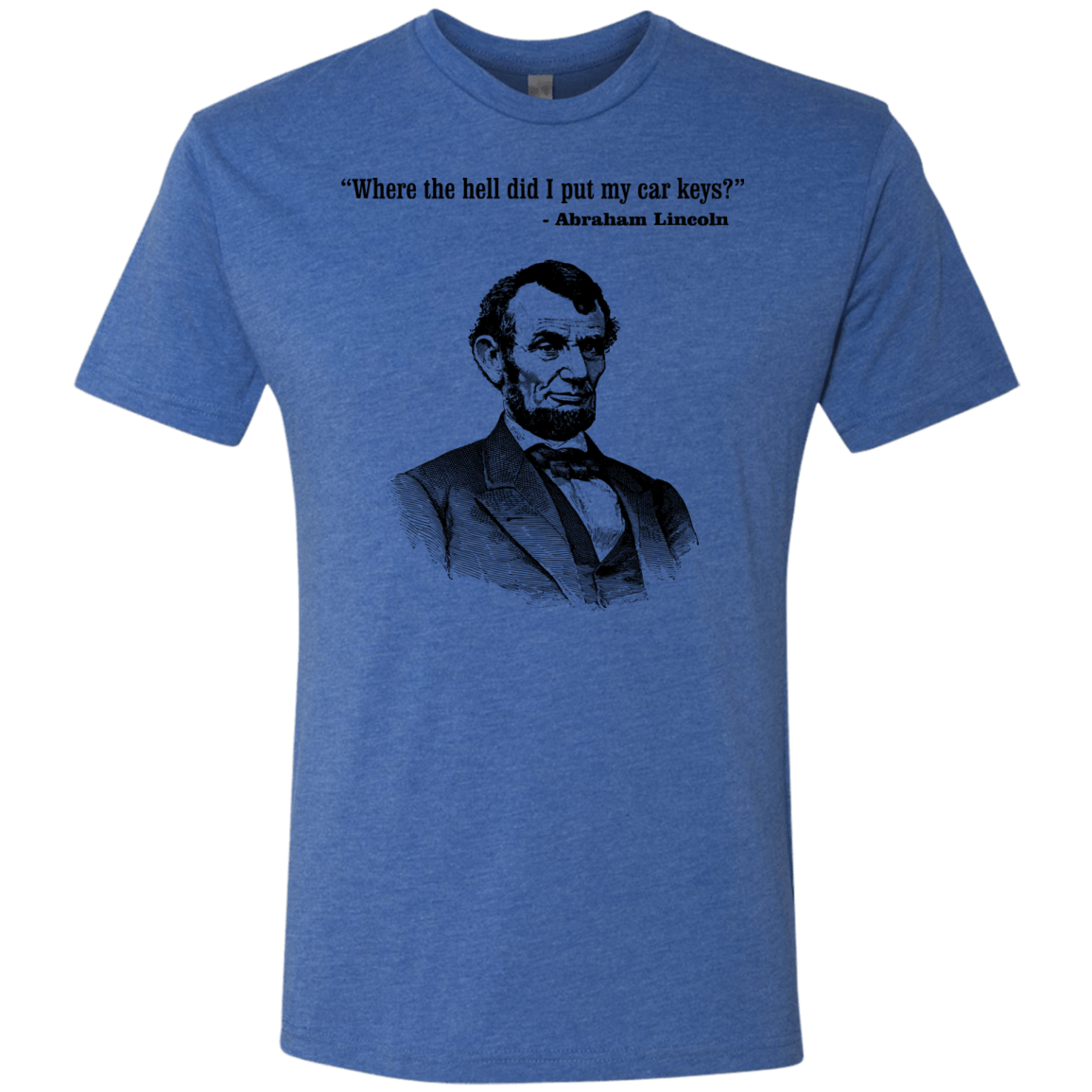 T-Shirts Vintage Royal / Small Lincoln car keys Men's Triblend T-Shirt