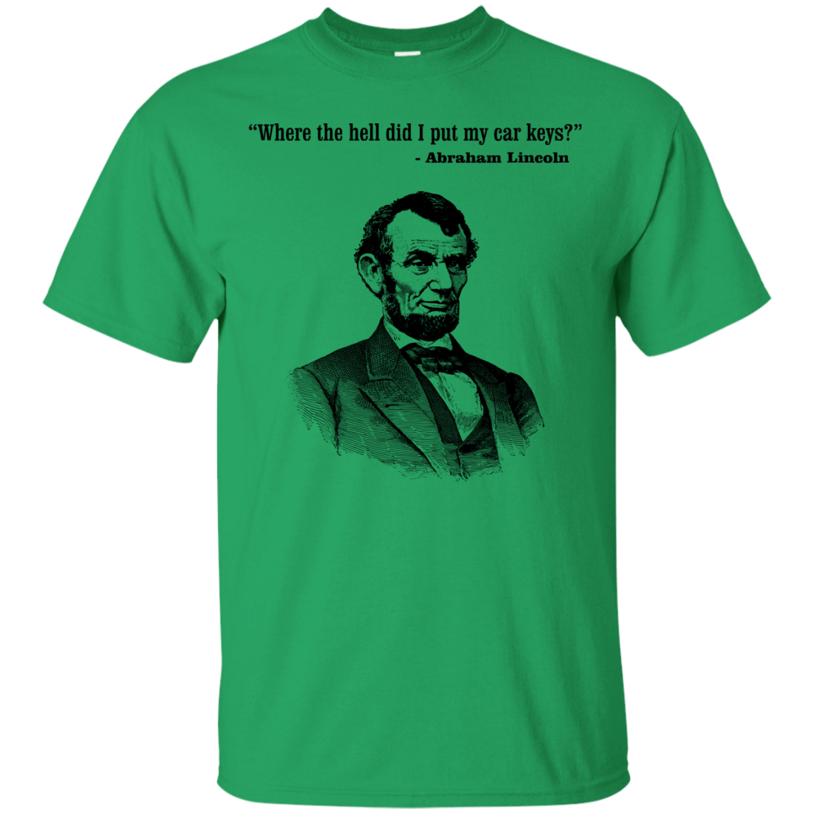 T-Shirts Irish Green / Small Lincoln car keys T-Shirt