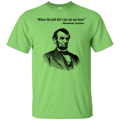 T-Shirts Lime / Small Lincoln car keys T-Shirt