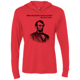 T-Shirts Vintage Red / X-Small Lincoln car keys Triblend Long Sleeve Hoodie Tee