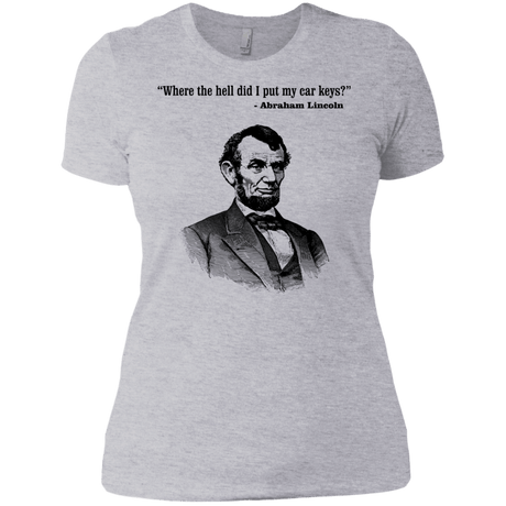 T-Shirts Heather Grey / X-Small Lincoln car keys Women's Premium T-Shirt