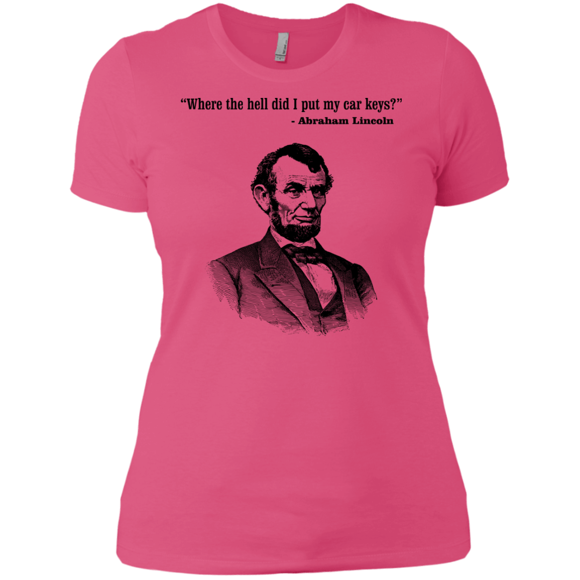 T-Shirts Hot Pink / X-Small Lincoln car keys Women's Premium T-Shirt