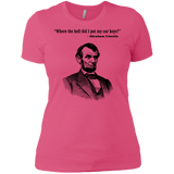 T-Shirts Hot Pink / X-Small Lincoln car keys Women's Premium T-Shirt