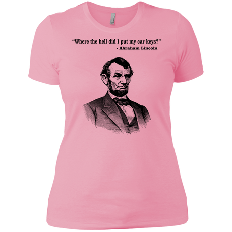 T-Shirts Light Pink / X-Small Lincoln car keys Women's Premium T-Shirt